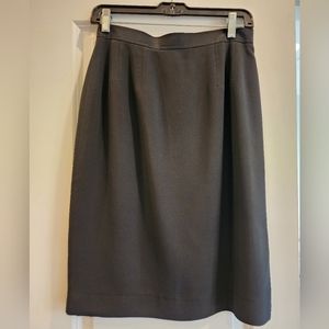 Carlisle Silk Black Pencil Skirt